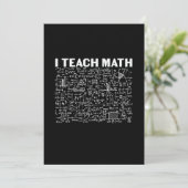 Mathematiklehrer I lehre Mathematik Einladung (Stehend Vorderseite)