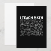 Mathematiklehrer I lehre Mathematik Einladung (Vorne/Hinten)