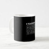 Mathematiklehrer I lehre Mathematik Kaffeetasse (Vorderseite Links)