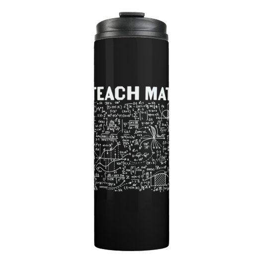 Mathematiklehrer I lehre Mathematik Thermosbecher (Vorderseite)