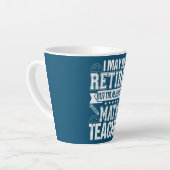 Mathematiklehrer Ich bin immer Mathematiklehrer Milchtasse (Linke Ecke)