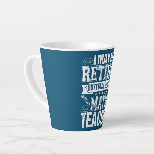 Mathematiklehrer Ich bin immer Mathematiklehrer Milchtasse (Linke Ecke)