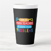 Mathematiklehrer Ich bin Mathematiklehrer Milchtasse (Vorderseite)