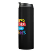 Mathematiklehrer Ich bin Mathematiklehrer Thermosbecher (Nach rechts gedreht)