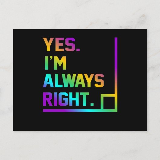 Mathematiklehrer immer Recht Mathematik Einladungspostkarte (Vorderseite)