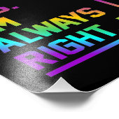 Mathematiklehrer immer Recht Mathematik Fotodruck (Ecke)