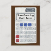 Mathematiklehrer Lehrer LehrerInnen Visitenkarte (Vorderseite)