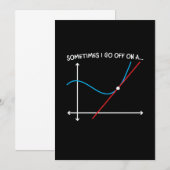 Mathematiklehrer manchmal gehe ich weg einladung (Vorne/Hinten)