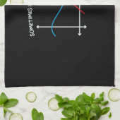 Mathematiklehrer manchmal gehe ich weg geschirrtuch (Gefaltet)