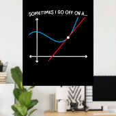 Mathematiklehrer manchmal gehe ich weg poster (Heimbüro)