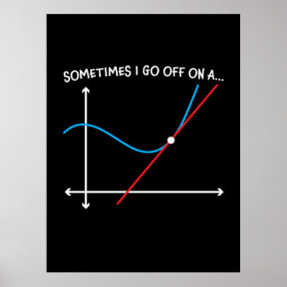 Mathematiklehrer manchmal gehe ich weg poster