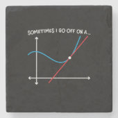 Mathematiklehrer manchmal gehe ich weg steinuntersetzer (Vorderseite)