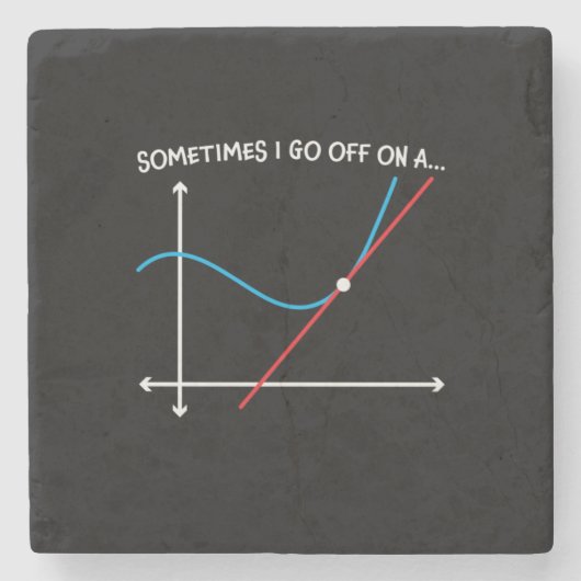 Mathematiklehrer manchmal gehe ich weg steinuntersetzer (Vorderseite)