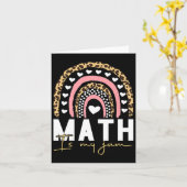 Mathematiklehrer - Mathe ist mein Jam Karte (Gelbe Blume)