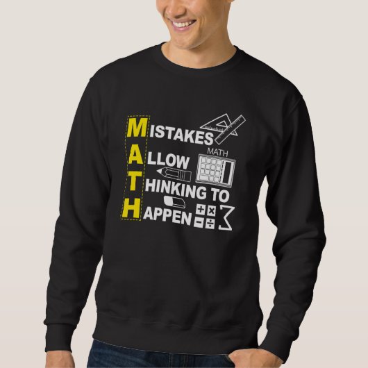 Mathematiklehrer Mathematik Fehler erlauben es zu Sweatshirt (Vorderseite)