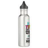 Mathematiklehrer nur wegen Vollzeit-Multitasking Edelstahlflasche (Links)