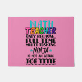 Mathematiklehrer nur wegen Vollzeit-Multitasking Fußmatte (Vorderseite)