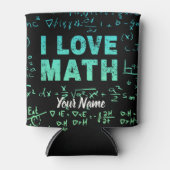 Mathematiklehrer oder -lehrer und -lehrer dosenkühler (Vorderseite)