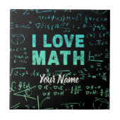 Mathematiklehrer oder -lehrer und -lehrer fliese (Vorderseite)