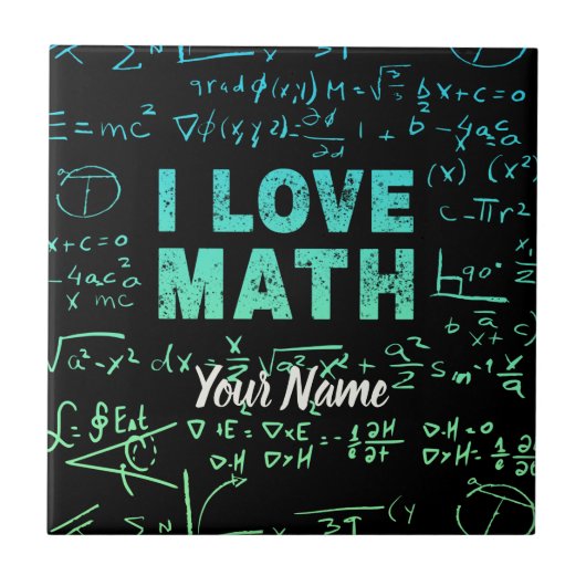 Mathematiklehrer oder -lehrer und -lehrer fliese (Vorderseite)