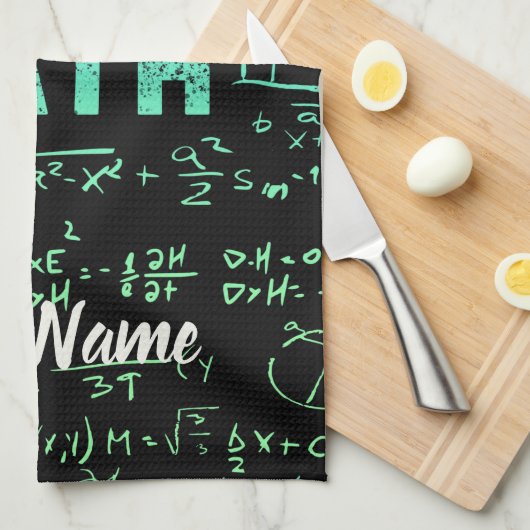 Mathematiklehrer oder -lehrer und -lehrer geschirrtuch (Viertel Falte)