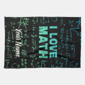 Mathematiklehrer oder -lehrer und -lehrer geschirrtuch (Horizontal)