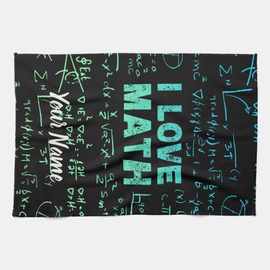Mathematiklehrer oder -lehrer und -lehrer geschirrtuch (Horizontal)
