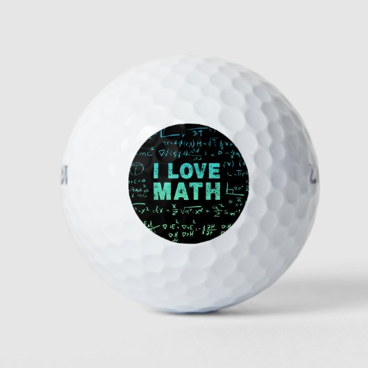 Mathematiklehrer oder -lehrer und -lehrer golfball (Vorderseite)