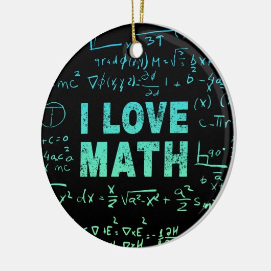 Mathematiklehrer oder -lehrer und -lehrer keramik ornament (Links)