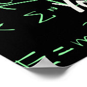 Mathematiklehrer oder -lehrer und -lehrer poster (Ecke)