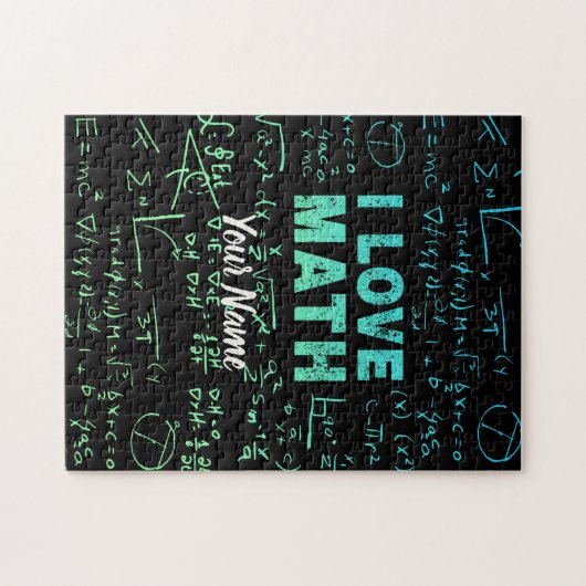 Mathematiklehrer oder -lehrer und -lehrer puzzle (Horizontal)