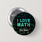 Mathematiklehrer oder Mathematikprofessor und Stud Button (Vorne & Hinten)