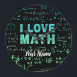 Mathematiklehrer oder Mathematikprofessor und Stud Große Wanduhr<br><div class="desc">Mathematik Lehrer oder Mathematik Professor und Student Design für alle,  die Liebe Mathematik und Algebra.</div>