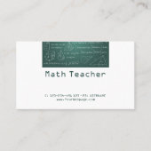 Mathematiklehrer Privatunterricht Visitenkarte (Vorderseite)
