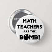 Mathematiklehrer sind die Bombe! Button (Vorne & Hinten)