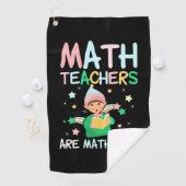 Mathematiklehrer sind Mathiker Golfhandtuch (Insitu)