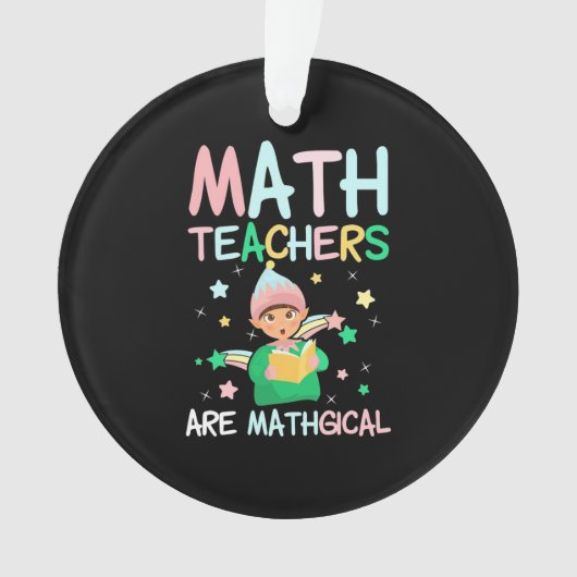 Mathematiklehrer sind Mathiker Ornament (Vorderseite)