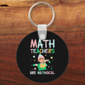 Mathematiklehrer sind Mathiker Schlüsselanhänger (Vorderseite)