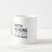 Mathematiklehrer teilen und regieren kaffeetasse (Vorderseite Links)