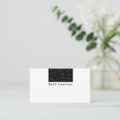 Mathematiklehrer Visitenkarte (Stehend Vorderseite)