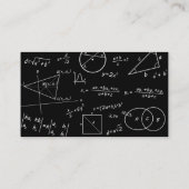 Mathematiklehrer Visitenkarte (Rückseite)