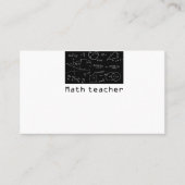 Mathematiklehrer Visitenkarte (Vorderseite)