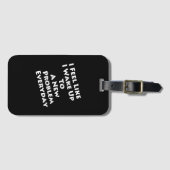 Mathematiklehrer - Weck auf neues Problem Gepäckanhänger (Vorderseite (Horizontal))