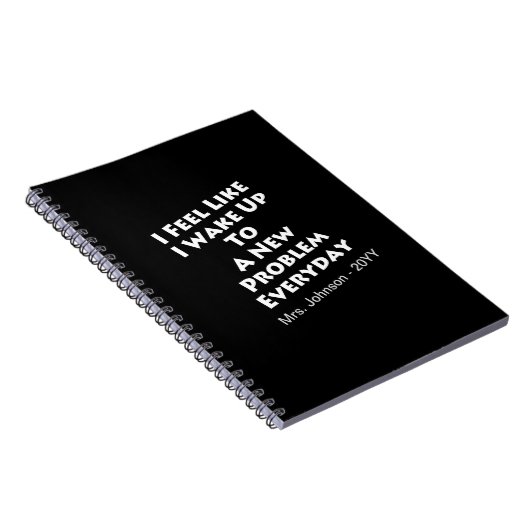 Mathematiklehrer - Weck auf neues Problem Notizblock (Rechte Seite)