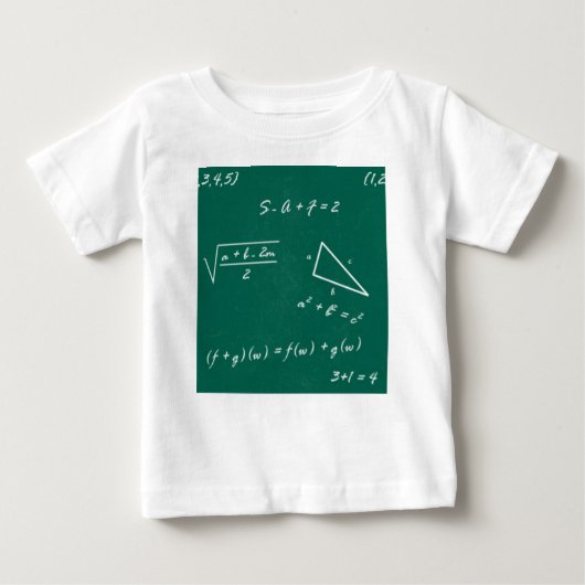 Mathematiklehrerin Algebra Geek Baby T-shirt (Vorderseite)