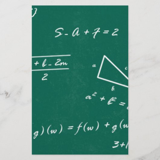 Mathematiklehrerin Algebra Geek Briefpapier (Vorderseite)