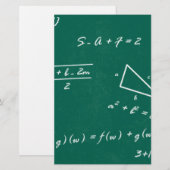 Mathematiklehrerin Algebra Geek Briefpapier (Vorne/Hinten)