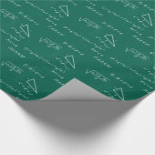 Mathematiklehrerin Algebra Geek Geschenkpapier (Ecke)