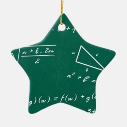 Mathematiklehrerin Algebra Geek Keramikornament (Vorne)
