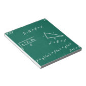 Mathematiklehrerin Algebra Geek Notizblock (angewinkelt)